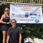 A photo of Dr. Cohen and Stacey Cohen at Pedal for Pevention 2020