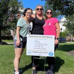 A photo of team members at Pedal for Pevention 2021